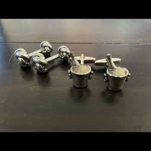 Cuff links 2 pairs